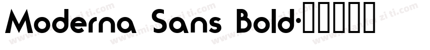 Moderna Sans Bold字体转换